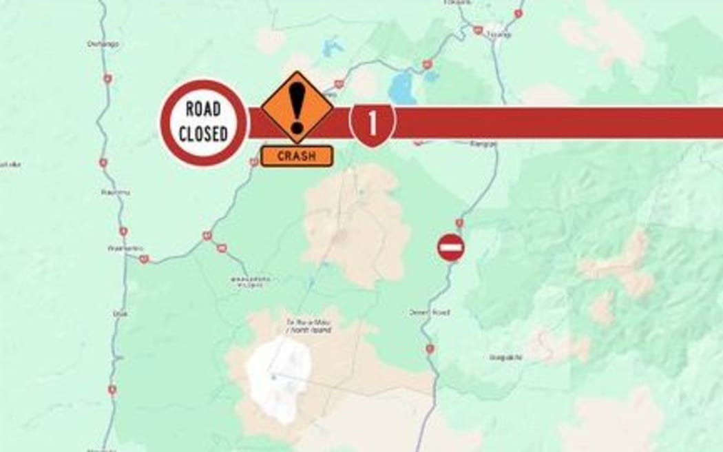 Due to a crash SH1 Desert Rd was closed for vehicle recovery on Wednesday morning.