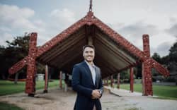 Far North Mayor Moko Tepania at Waitangi Treaty grounds.