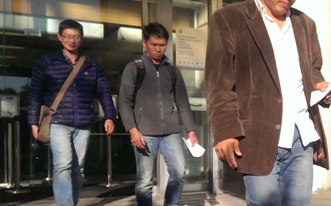Yu Hsiang Chen leaving Christchurch District Court.