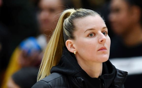 Injured Silver Ferns Katrina Rore.