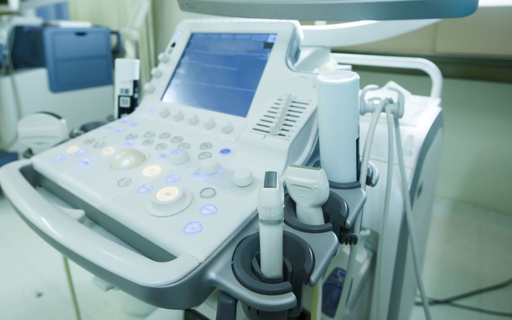 An ultrasound machine