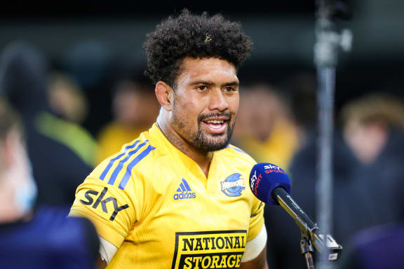Ardie Savea after the Hurricanes win tonight.