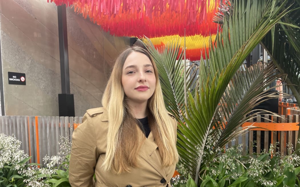 Anna Drobot arrived with her Kiwi-Ukrainian partner.