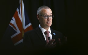 Minister of Health Dr David Clark speaks to media during a pre-budget health announcement at Parliament