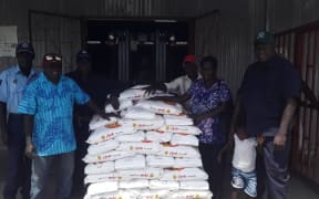 Rice and other supplies sent out to flood victims in South Bougainville