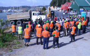 A blessing was held ahead of the Opua marina extension in Bay of Islands on Monday 5 October 2015.