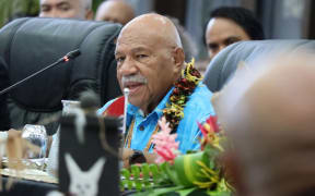Sitiveni Rabuka at the Pacific ACP (PACP) Leaders Meeting in Honiara on Tuesday, 9 September 2025.