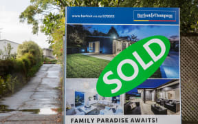 Sold sign outside a house in East Auckland