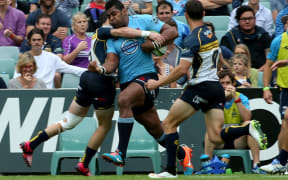 The New South Wales Waratahs leading try scorer Taqele Naiyaravoro.