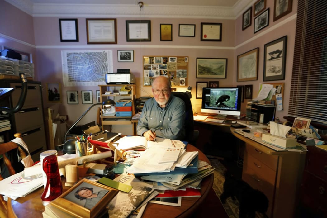 Philip Temple, adventurer & author, first ascentionist of West Papua's Puncak Jaya, in his New Zealand office.