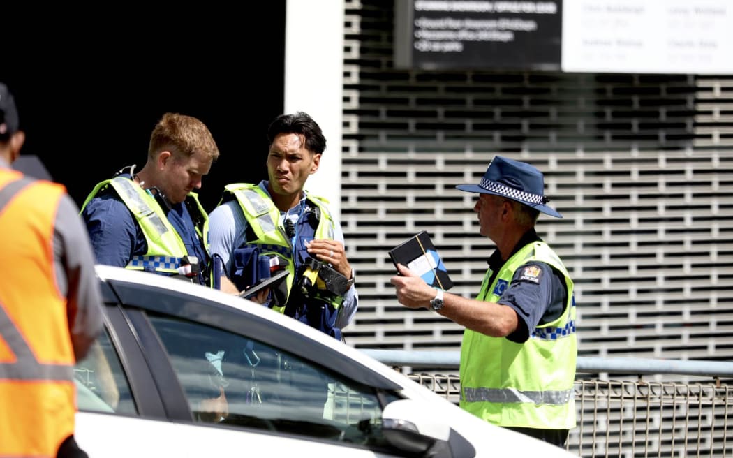 Emergency services at the incident in Parnell, on Wednesday 5 February, 2025.