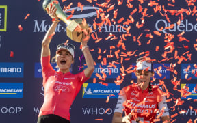 New Zealand's Sammie Maxwell celebrates.