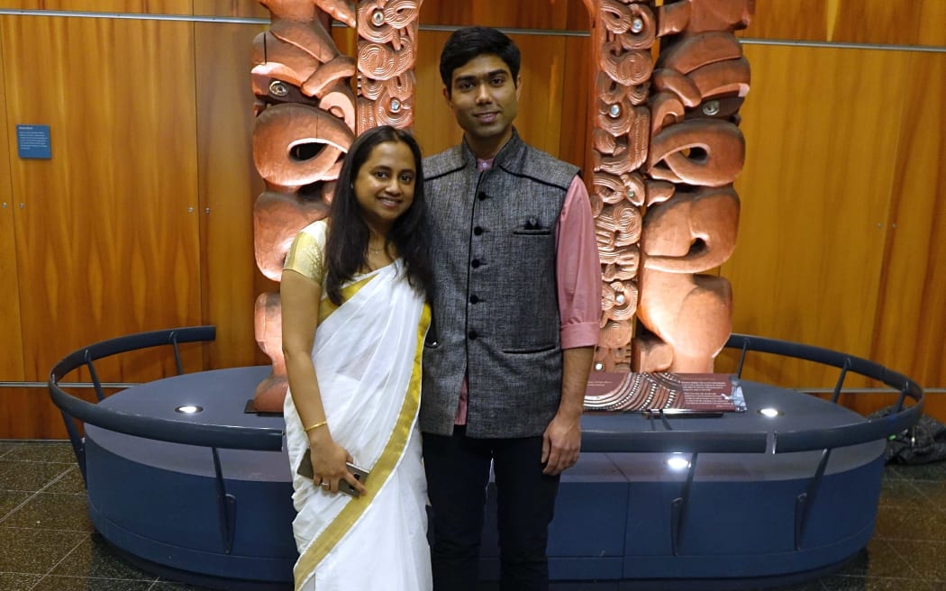 Deepak Nair and his wife Deepthy Vengali.