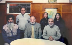 Indian Prime Minister Narendra Modi (front row, right) during his visit to New Zealand in 2001.