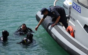 Police dive squad searching for Mandeep Singh.