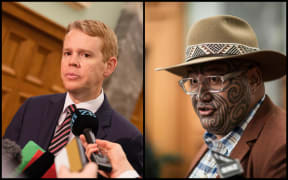 Covid-19 Response Minister Chris Hipkins and Te Pati Māori co-leader Rawiri Waititi