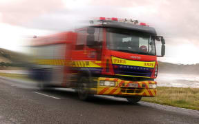 Fire engine north of Gisborne.