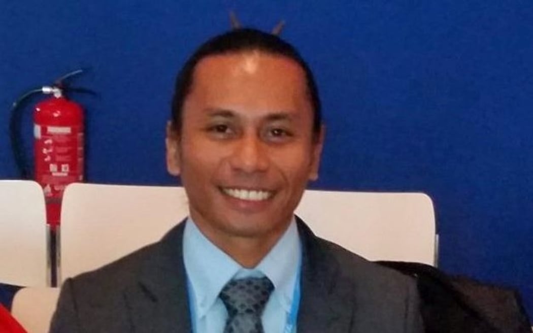 Palau's climate change coordinator Xavier Matsutaro