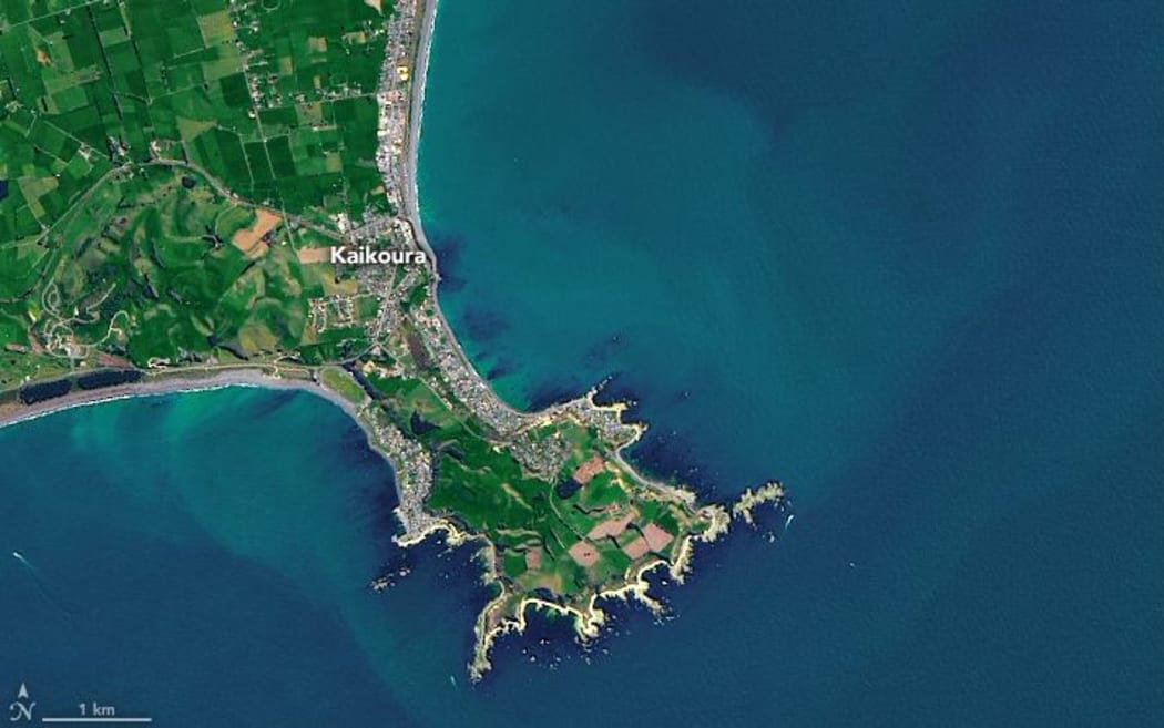 This image of the same area was taken on 12 October prior to the earthquake.
