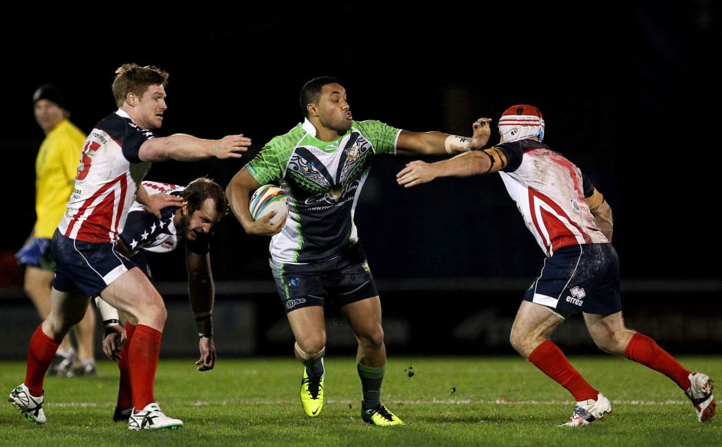 Former NRL player Tupou Sopoaga represented the Cook Islands at the 2013 Rugby League World Cup.