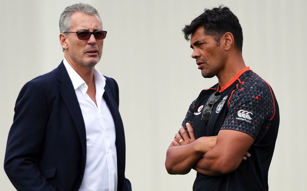 Warriors owner Eric Watson with coach Steven Kearney