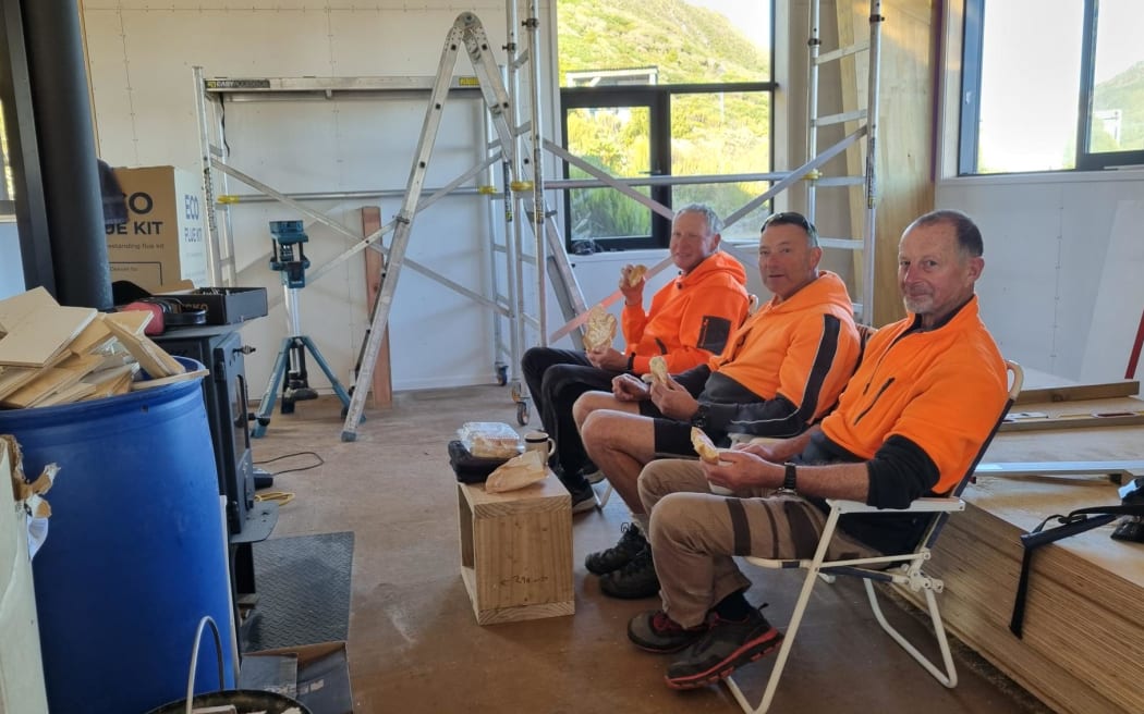 Contractors have stayed on the mountain over the past six months.