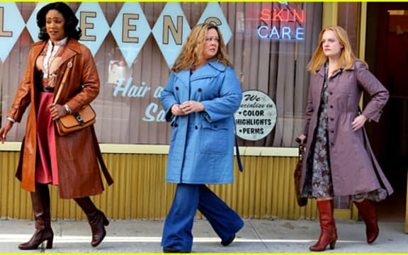 Tiffany Haddish, Melissa McCarthy and Elisabeth Moss in 'The Kitchen'