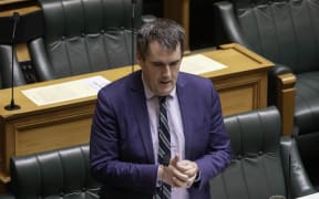 National Party MP Chris Bishop speaks at the censure of National MP Tim van de Molen