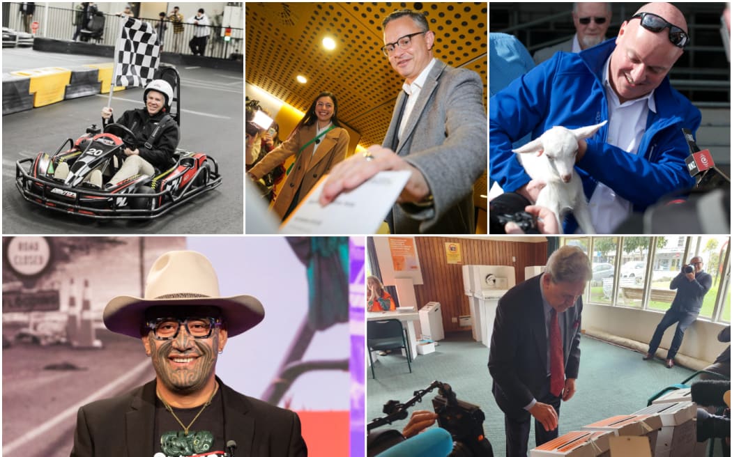 Collage of politicians for story featuring best snaps of the 2023 election campaign.
