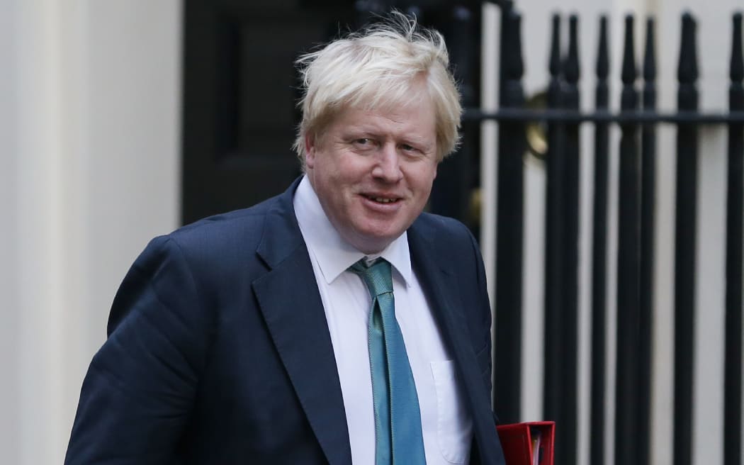 British Foreign Minister Boris Johnson arrives at 10 Downing Street in London for a cabinet meeting on October 11, 2016.