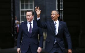 Barack Obama David Cameron in central on 22 April 2016