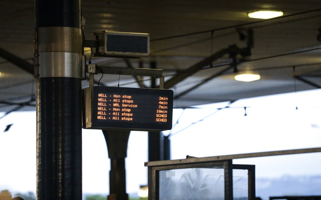 Waterloo train station. New Metlink buses first business day in operation, some delays to services.