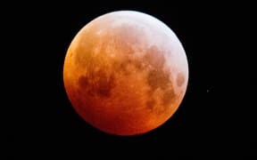 A total lunar eclipse, also known as a blood moon, in Germany, 2019.