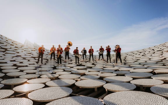 German Techno marching band Meute