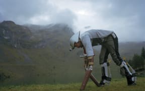 Thomas Thwaites as a goat.
