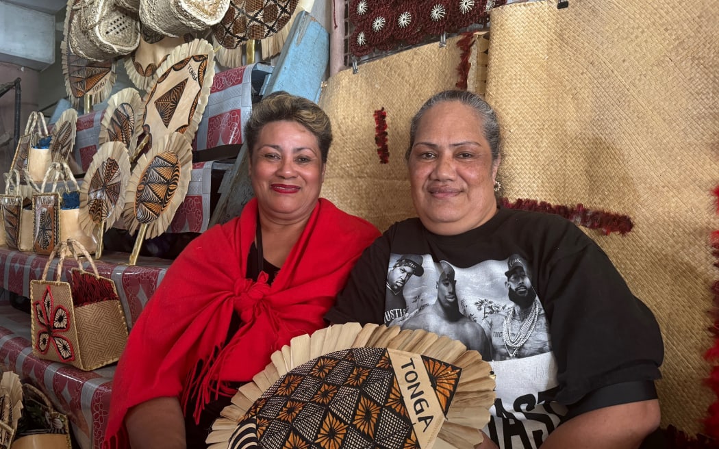 Tonga handicraft on display.