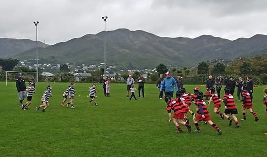 Junior rugby on a Saturday morning