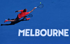 Alexander Zverev of Germany during the 2025 Australian Open at Melbourne Park in Melbourne.