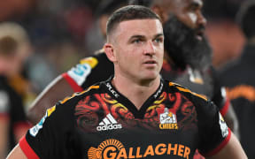 Bryn Gatland of the Chiefs.
Chiefs v Crusaders, Super Rugby Pacific, FMG Stadium Waikato, Hamilton, New Zealand on the Saturday 29 April 2023. Copyright Photo: Jeremy Ward / www.photosport.nz