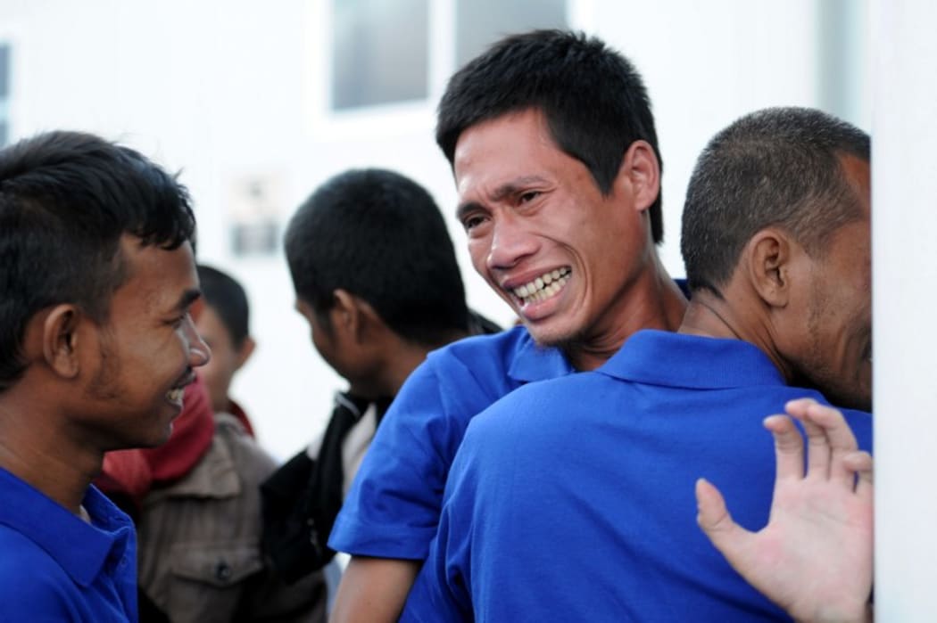 A group of sailors held hostage by Somali pirates for nearly five years.