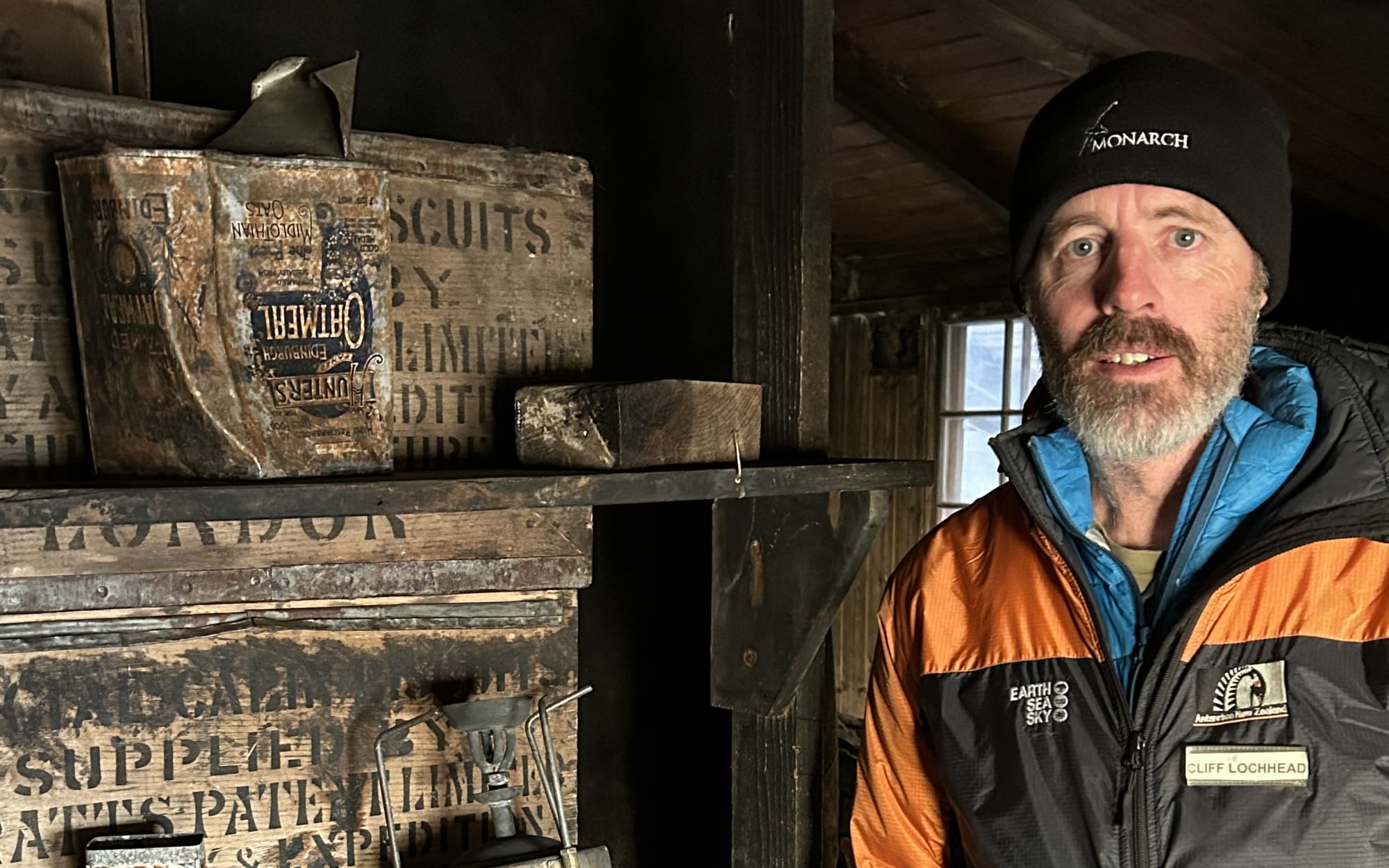 Cliff Lochhead at Scott Base, Antarctica