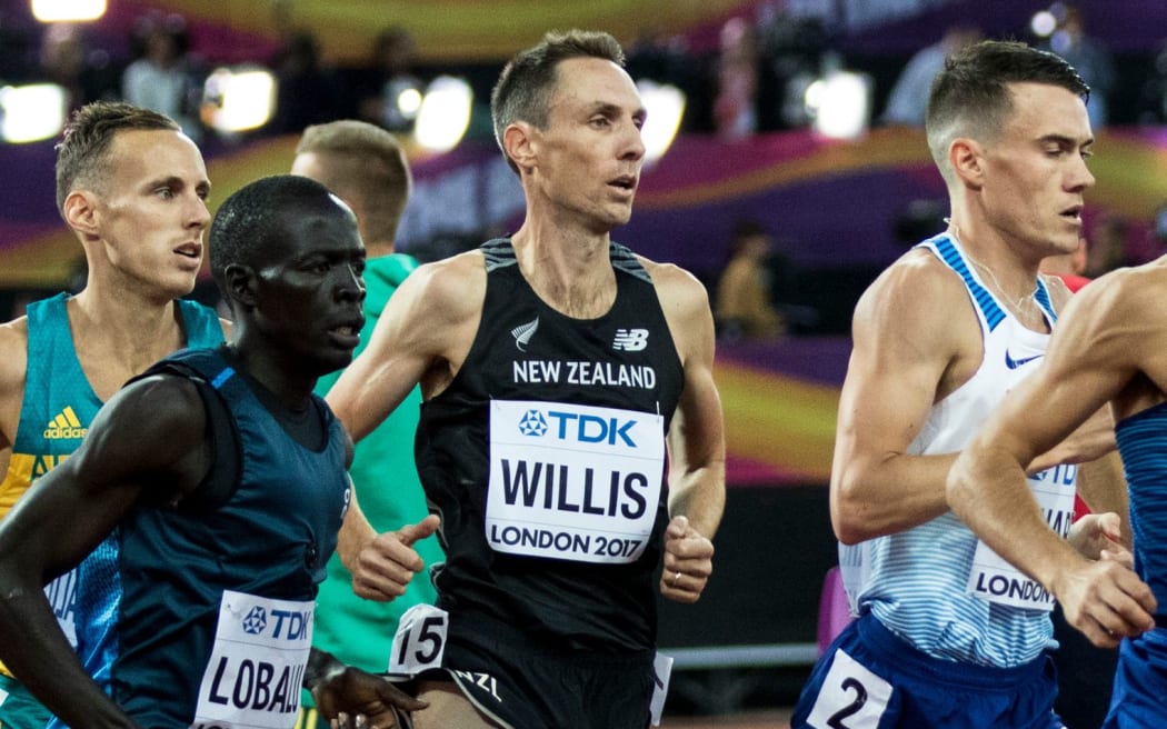 Nick Willis competing at the 2017 world champs in London.