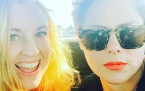 Natasha Utting, left, will marry her fiancee, singer Anika Moa, this summer.