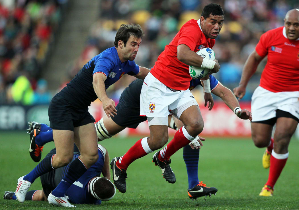 Siale Piutau played in Tonga's Rugby World Cup victory over France in 2011.