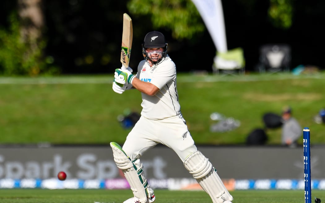 Tom Latham of the Black Caps during Day 2 of the first cricket test match.