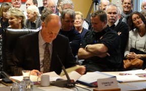The public gallery was full as Hawke's Bay regional councillors prepared for the vote on Wednesday.