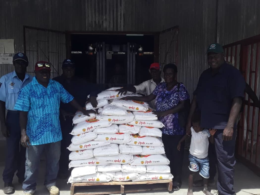 Rice and other supplies sent out to flood victims in South Bougainville