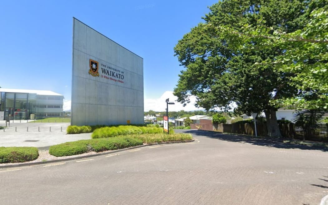 University of Waikato sign