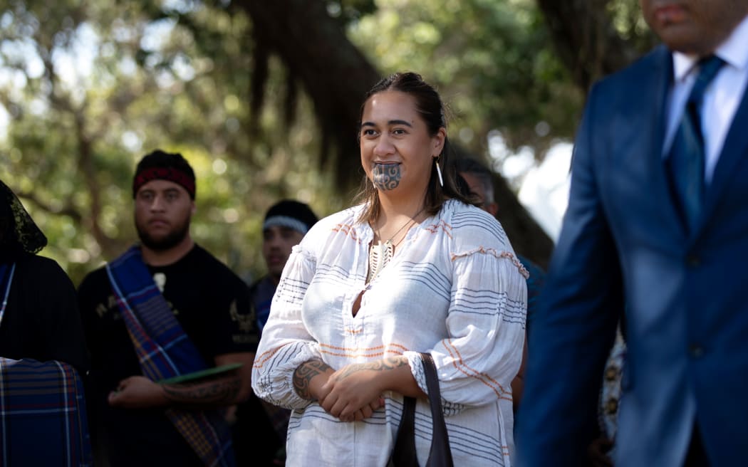 Representatives from the Kiingitanga, including the new monarch Te Arikinui Nga wai hono I te po, were formally welcomed at Waitangi on Tuesday afternoon.