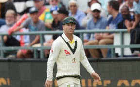 David Warner fielding during the controversial third test against South Africa.